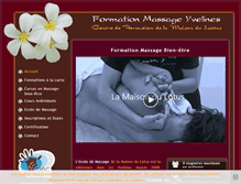 Tablet Screenshot of formations-massages.fr